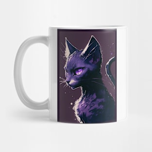 Purple Kitty Mug